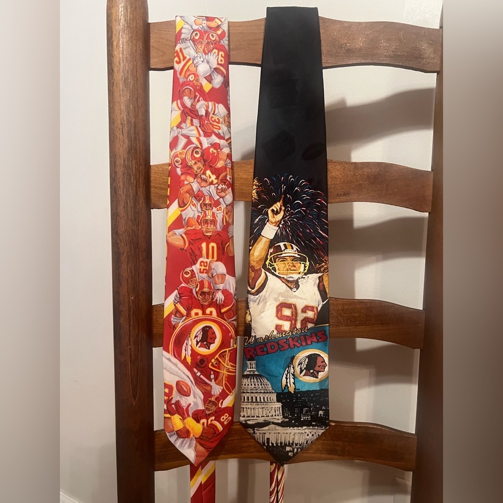 Vintage Washington Redskins Neck Ties-Set of 2